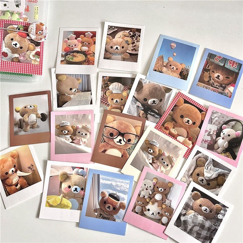 Vintage Collectible Bears - Cute Bear Diy Scrapbook Decor Memo