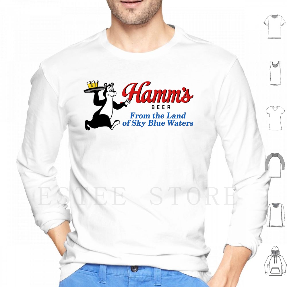 Vintage Collectible Bears - Hamm's Beer Bear Design Hoodies Vintage
