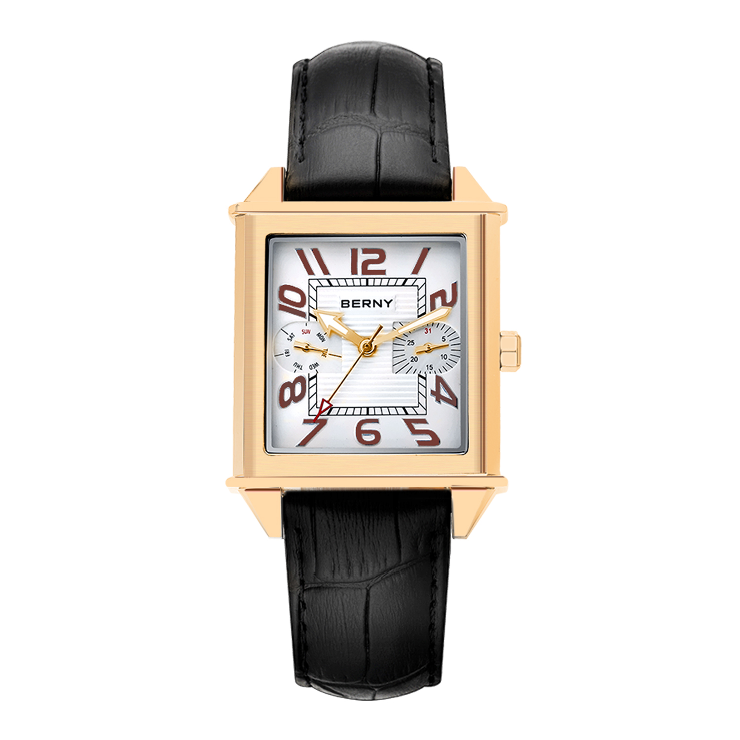 Vintage Collectible Watches - BERNY 6P25 Quartz Watch for Men
