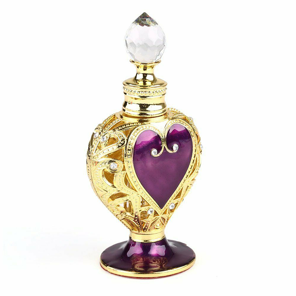 Vintage Collectible Perfume Bottles - Luxury Perfume Crystal Bottle Purple Heart