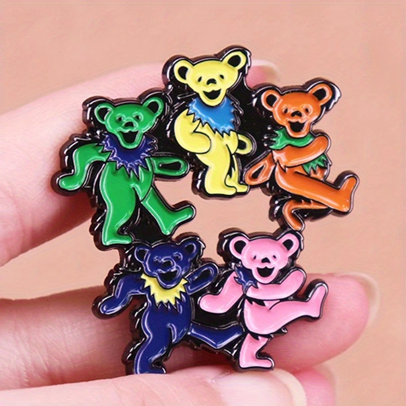 Vintage Collectible Bears - Dancing Bears Enamel Pin Rock Band