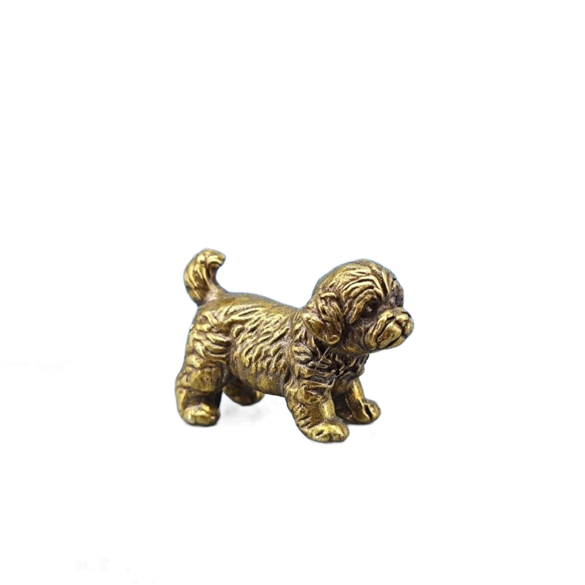 Vintage Collectible Bears - Mini Brass Dog Statue French Bulldog