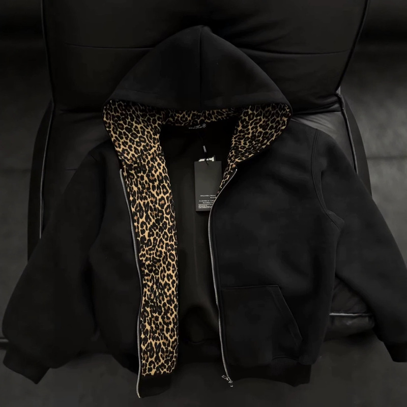 Vintage Zip Hoodie - QICHE Men American Vintage Zip Up