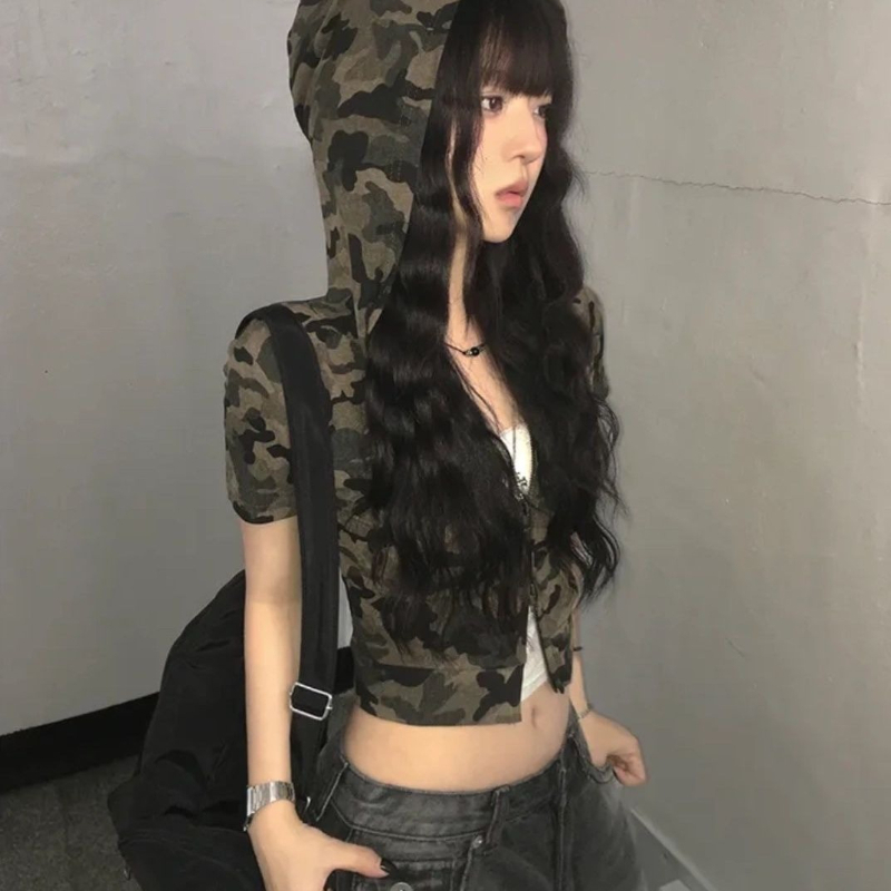 Camouflage American Vintage Zi - Vintage Zip Hoodie 评论和价格
