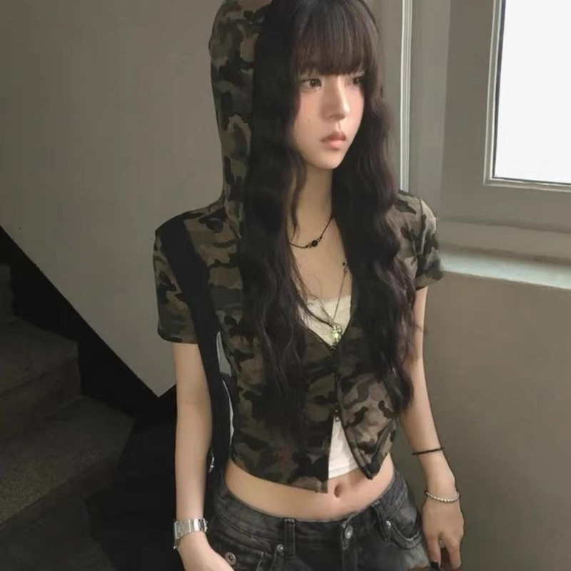 Camouflage American Vintage Zi - Vintage Zip Hoodie 评论和价格