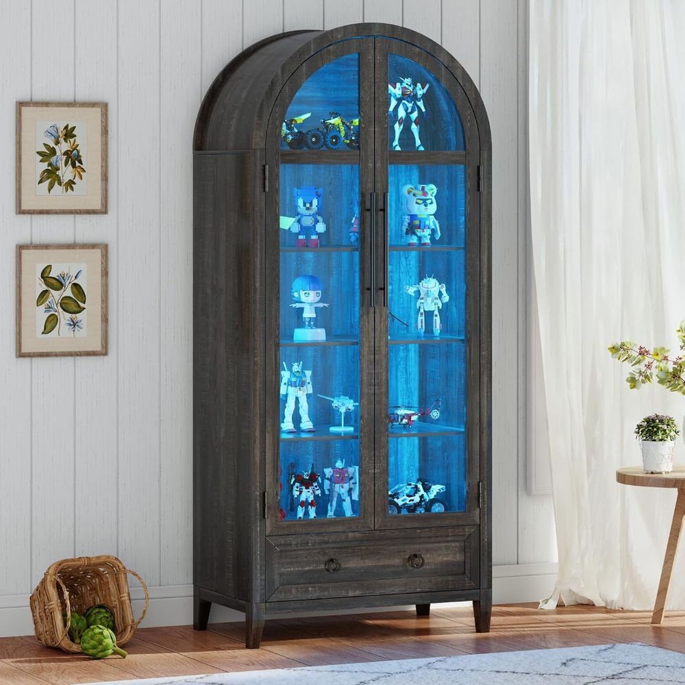 73 Arched Glass Display Cabine - Collectible & Vintage Dolls For Wedding 评论和价格
