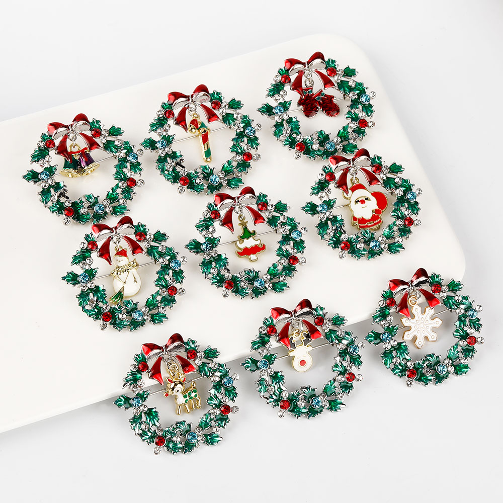 Christmas Wreath Collection En - Vintage Collectible Santa 评论和价格