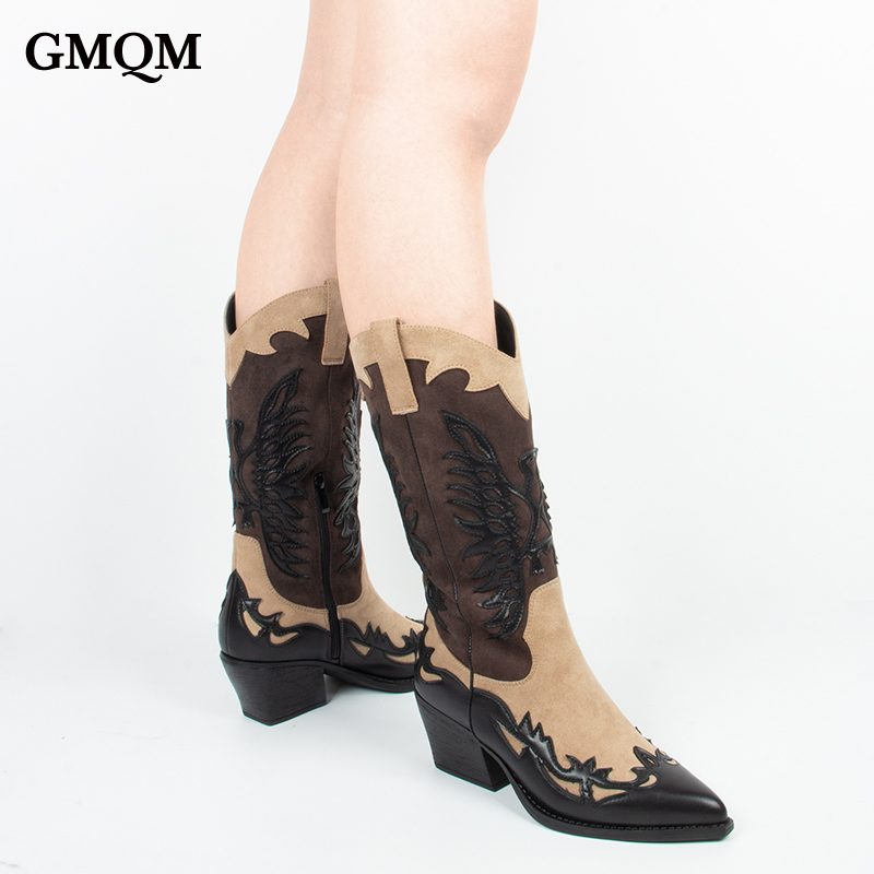 GMQM 2025 Women's Mid Calf Boo - Vintage Zipper 评论和价格