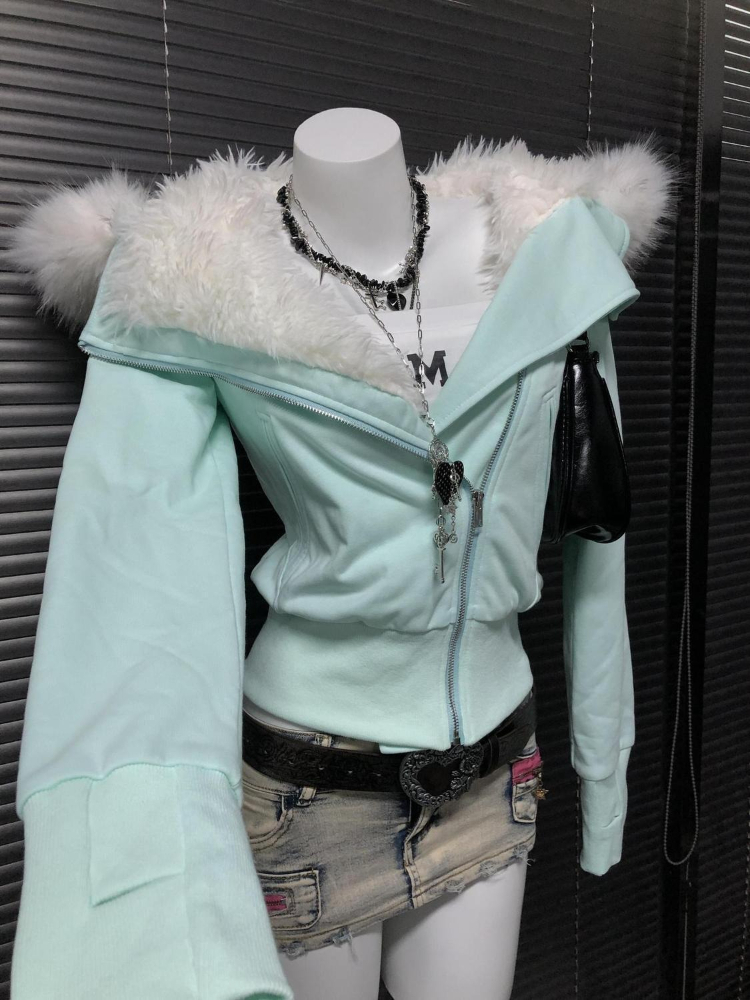 Aesthetic Vintage Slim Hooded  - Vintage Zip Hoodie 评论和价格