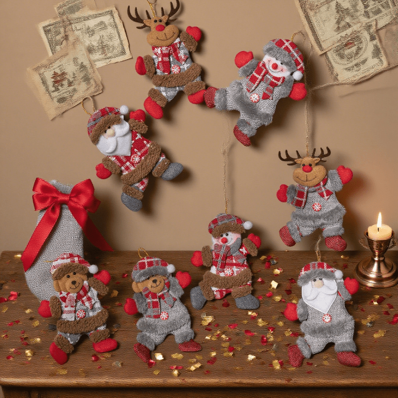 3-Piece Set of Randomly Styled - Vintage Collectible Santa 评论和价格