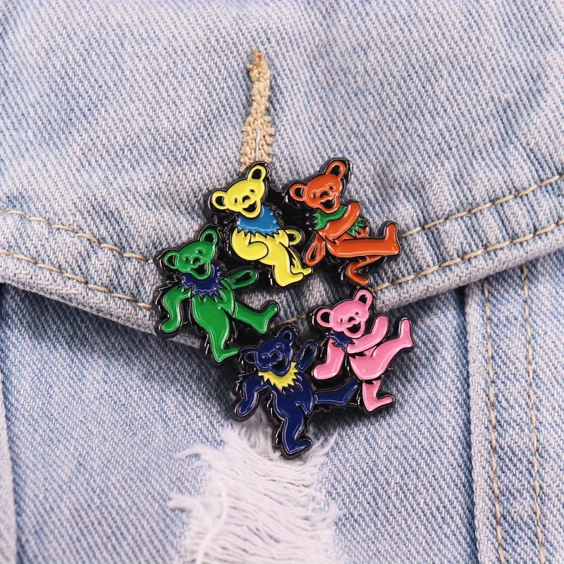 Dancing Bears Enamel Pin Rock  - Vintage Collectible Bears 评论和价格