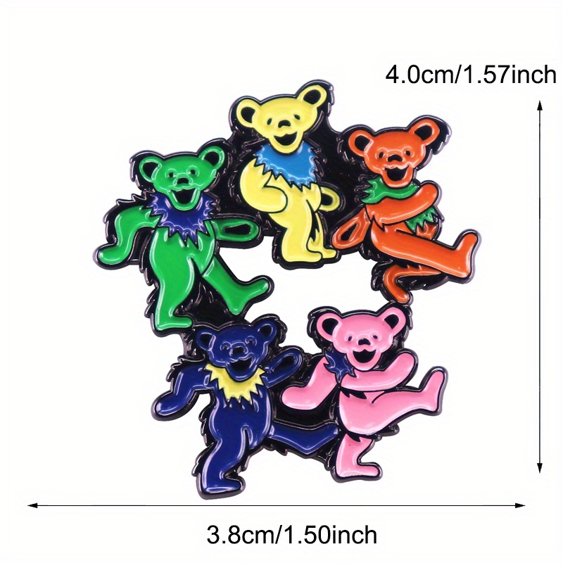 Dancing Bears Enamel Pin Rock  - Vintage Collectible Bears 评论和价格