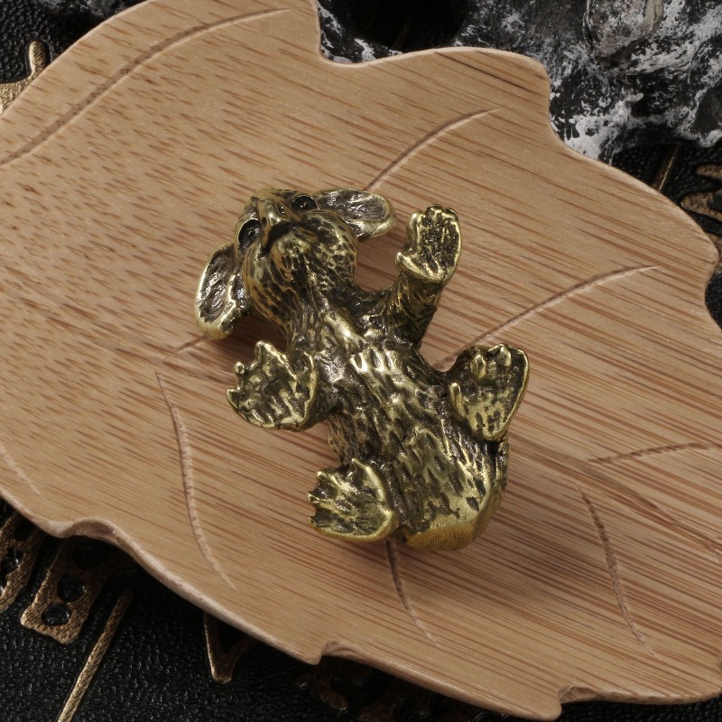 1 PC Vintage Hand Carved Brass - Vintage Collectible Bears 评论和价格