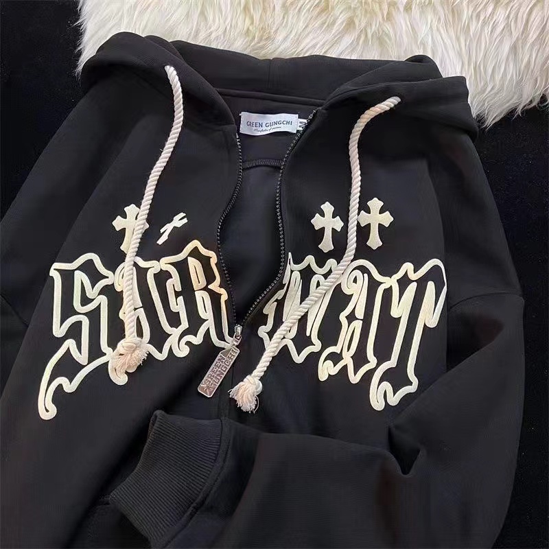 Women Vintage Zip Up Hoodies H - Vintage Zip Hoodie 评论和价格