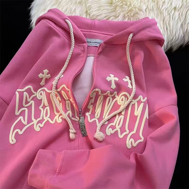 Women Vintage Zip Up Hoodies H - Vintage Zip Hoodie 评论和价格