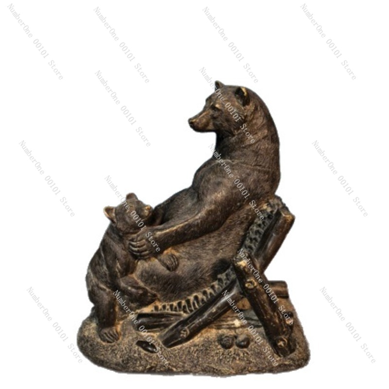 Antique Bronze Bear Ornament V - Vintage Collectible Bears 评论和价格
