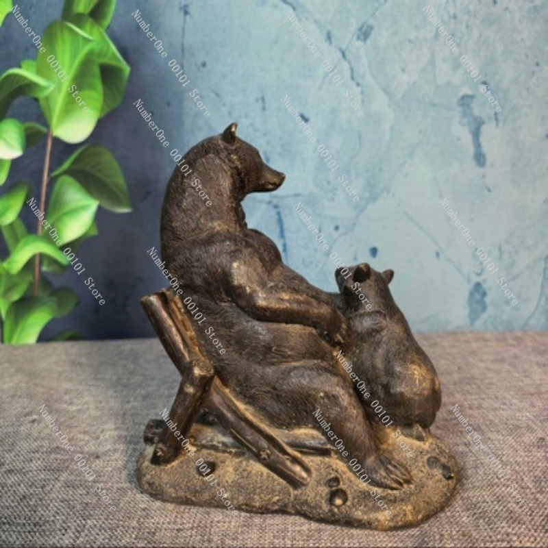 Antique Bronze Bear Ornament V - Vintage Collectible Bears 评论和价格