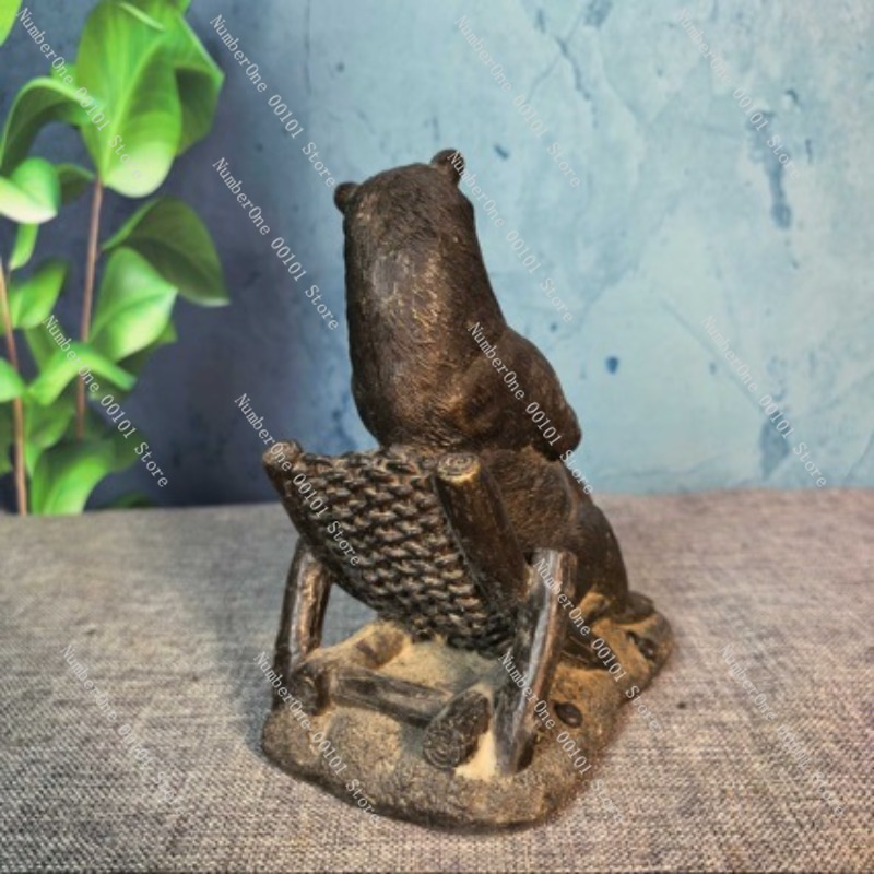 Antique Bronze Bear Ornament V - Vintage Collectible Bears 评论和价格