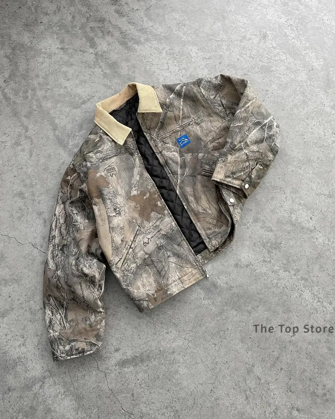 Autumn and Winter Camouflage O - Vintage Zip Hoodie 评论和价格