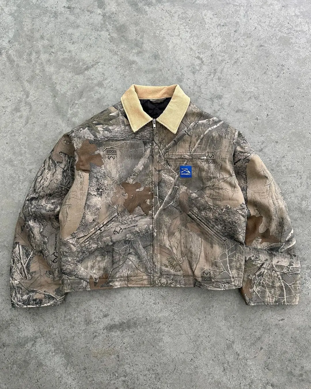 Autumn and Winter Camouflage O - Vintage Zip Hoodie 评论和价格