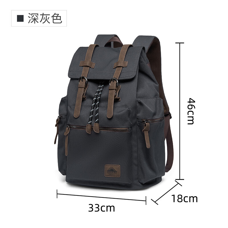 MOYYI 27L Large Flap Backpack  - Vintage Zipper 评论和价格