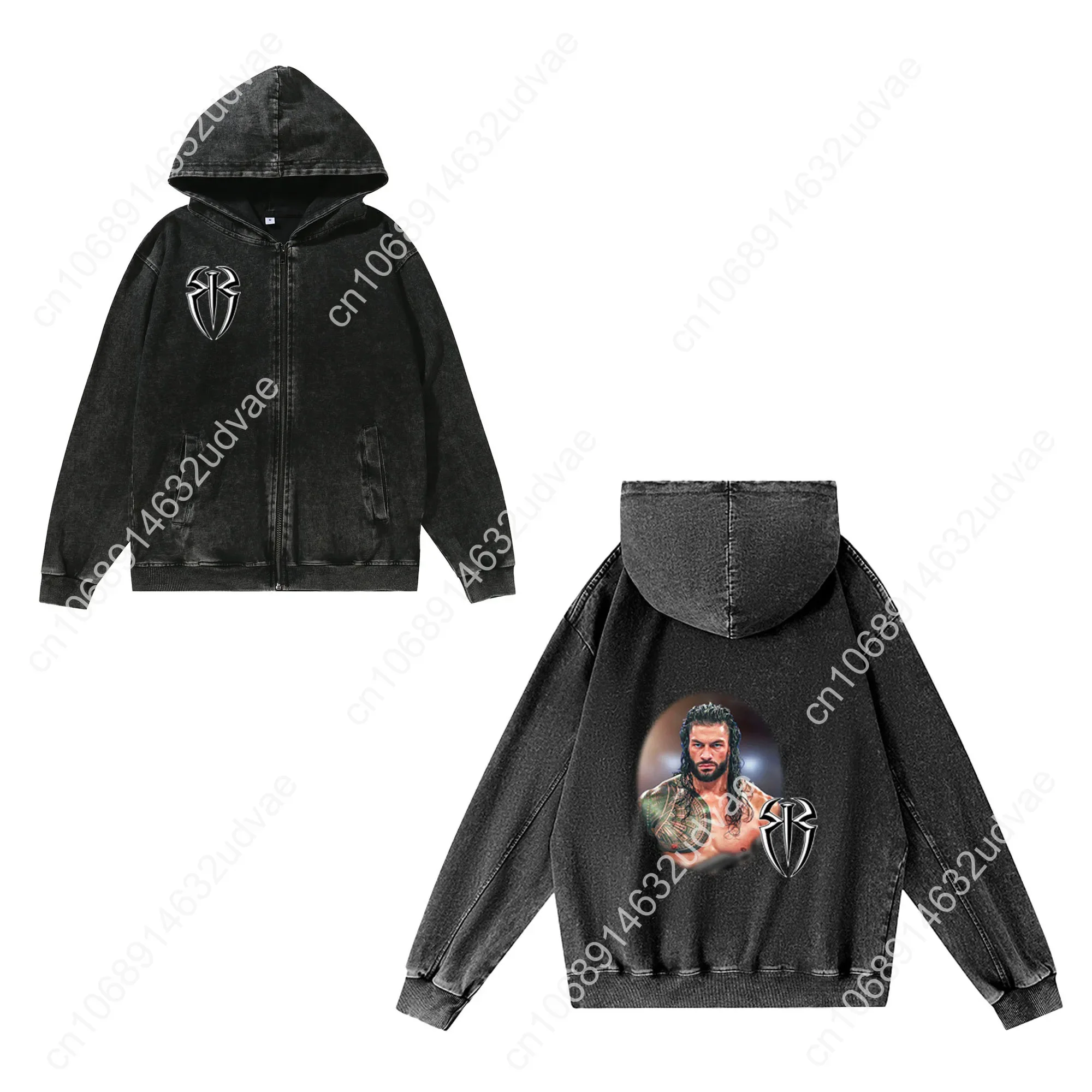 Roman Reigns Zipper Sweatshirt - Vintage Zip Hoodie 评论和价格