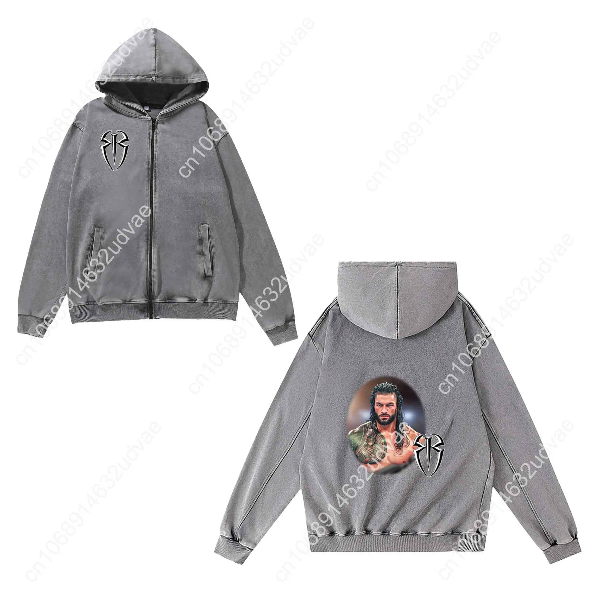 Roman Reigns Zipper Sweatshirt - Vintage Zip Hoodie 评论和价格