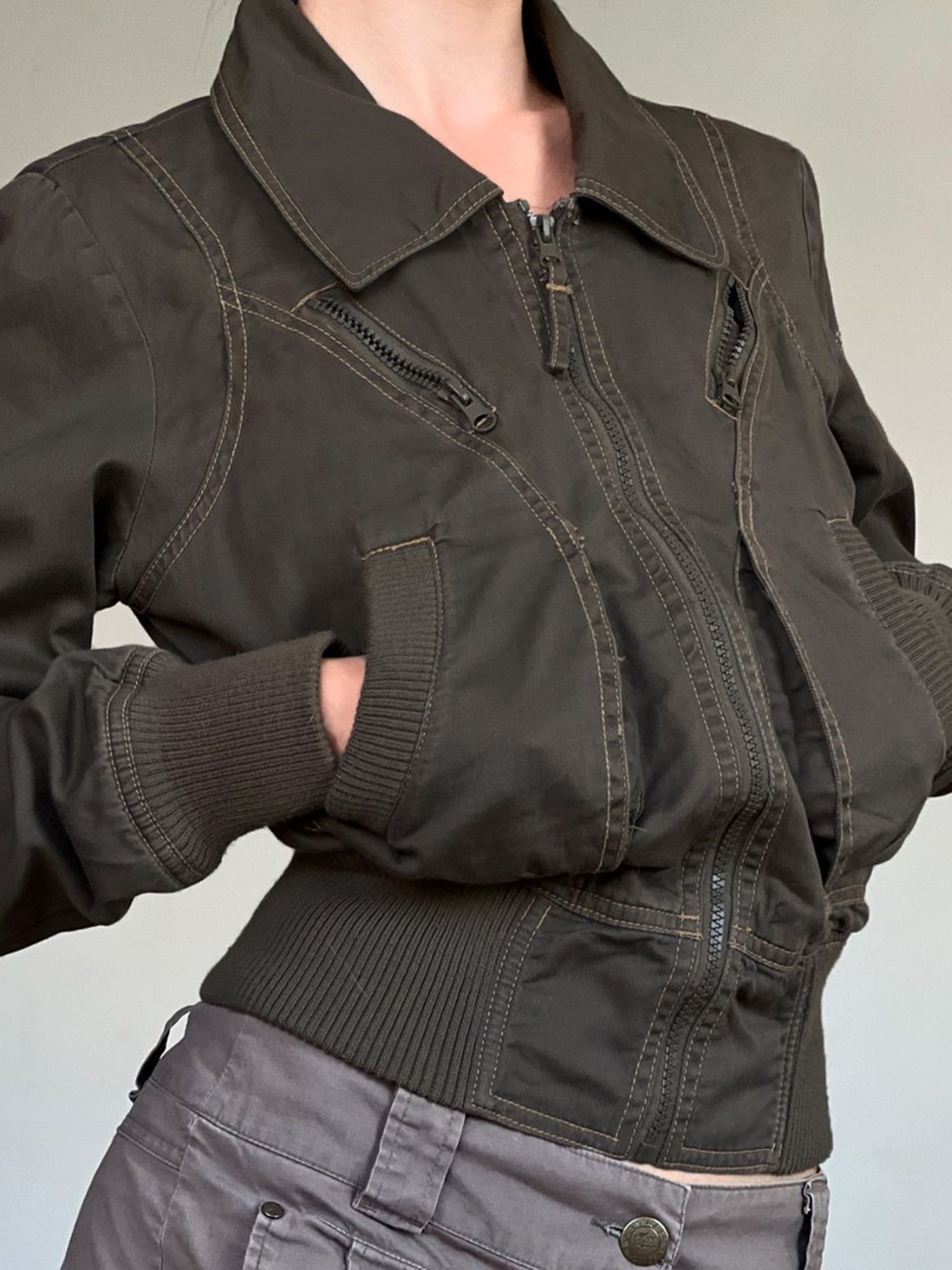 Summer Men's Clothing Slim Fit - Vintage Zipper 评论和价格