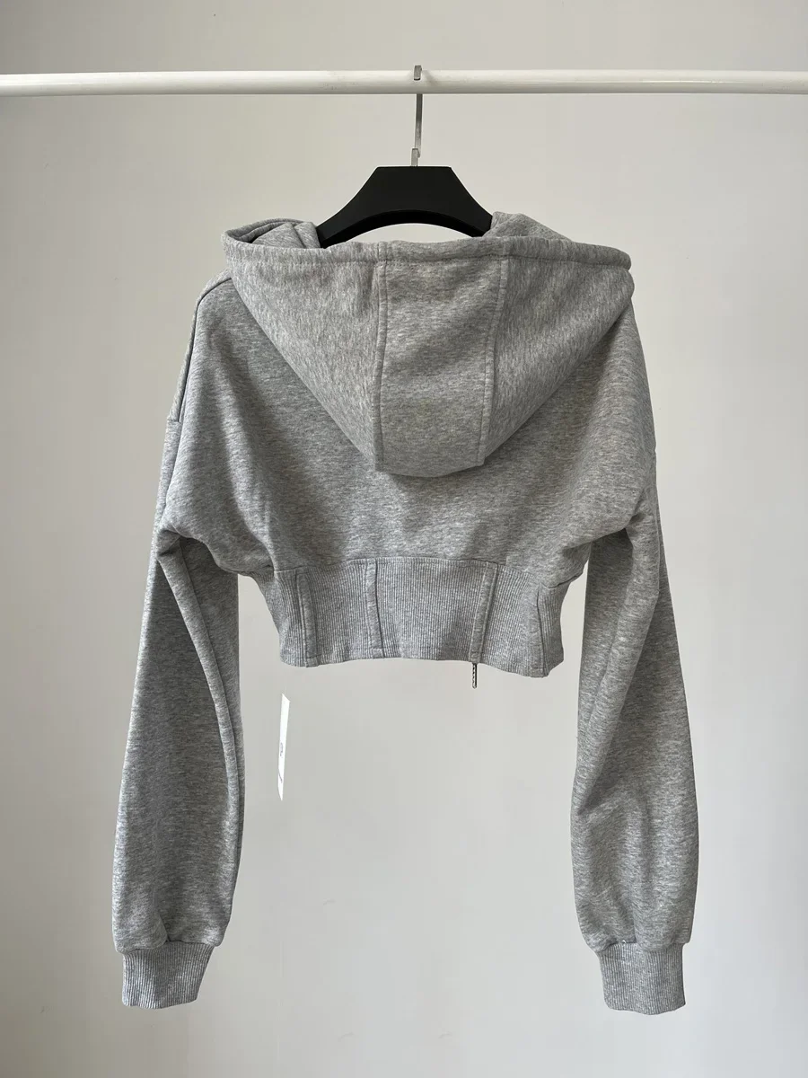 Crop Tops Fashion Hoodies for  - Vintage Zip Hoodie 评论和价格